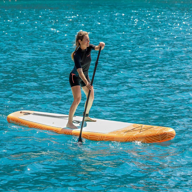 2 i 1 Oppusteligt Paddle Surf Board med sæde og tilbehør InnovaGoods Orange 10'5" 320 cm (Refurbished B)