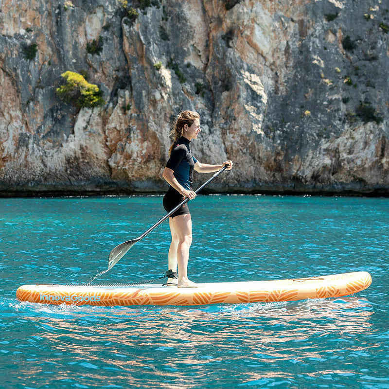 2 i 1 Oppusteligt Paddle Surf Board med sæde og tilbehør InnovaGoods Orange 10'5" 320 cm (Refurbished B)