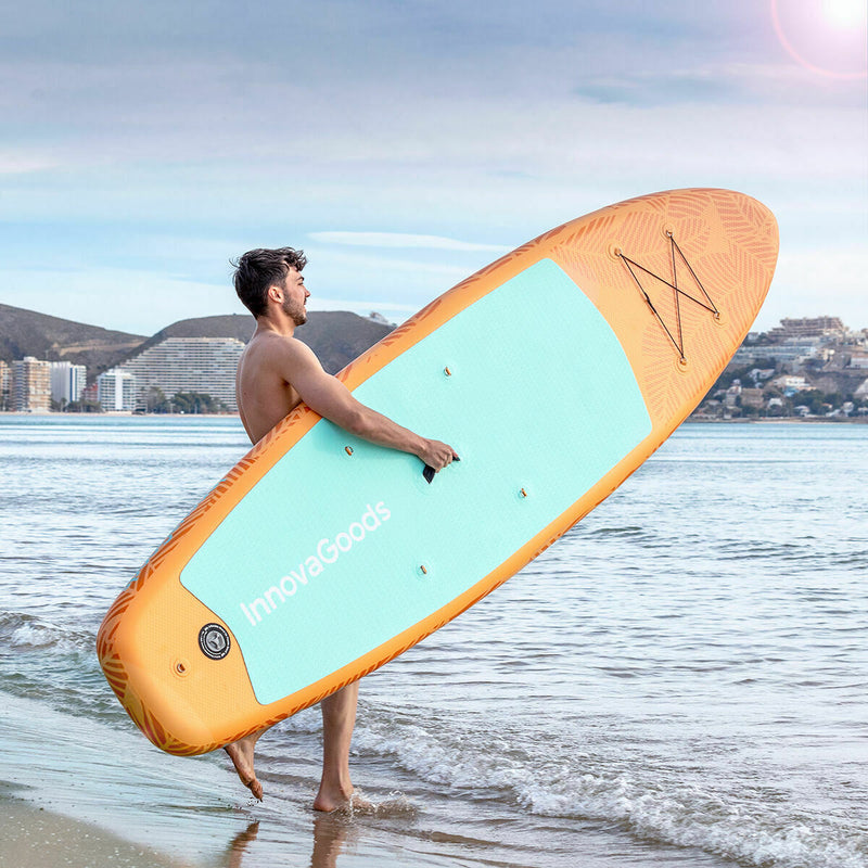2 i 1 Oppusteligt Paddle Surf Board med sæde og tilbehør InnovaGoods Orange 10'5" 320 cm (Refurbished B)