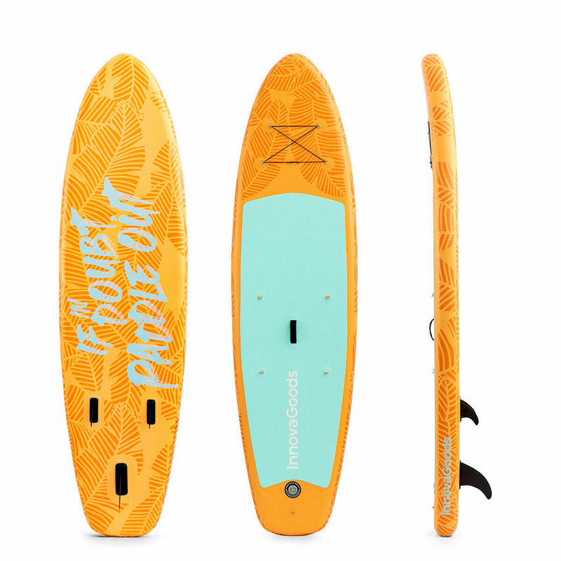 2 i 1 Oppusteligt Paddle Surf Board med sæde og tilbehør InnovaGoods Orange 10'5" 320 cm (Refurbished B)