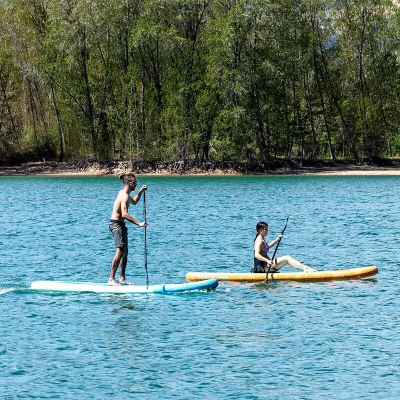 2 i 1 Oppusteligt Paddle Surf Board med sæde og tilbehør InnovaGoods Orange 10'5" 320 cm (Refurbished B)