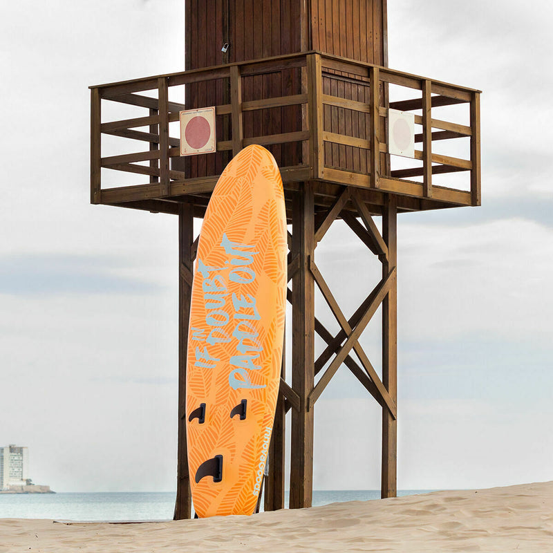 2 i 1 Oppusteligt Paddle Surf Board med sæde og tilbehør InnovaGoods Orange 10'5" 320 cm (Refurbished B)