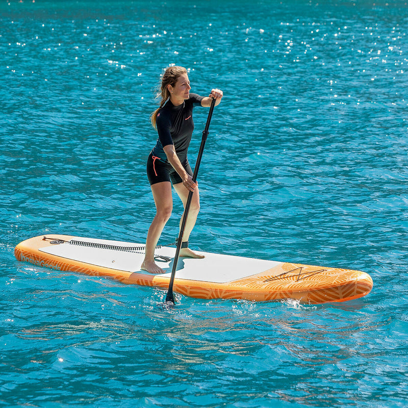 2 i 1 Oppusteligt Paddle Surf Board med sæde og tilbehør InnovaGoods Orange 10'5" 320 cm (Refurbished B)