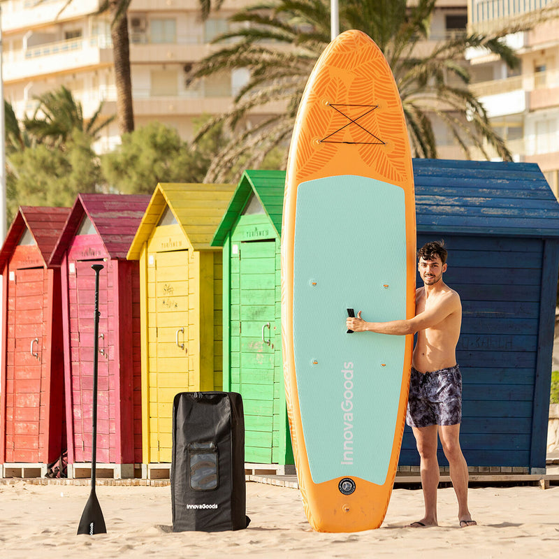 2 i 1 Oppusteligt Paddle Surf Board med sæde og tilbehør InnovaGoods Orange 10'5" 320 cm (Refurbished B)