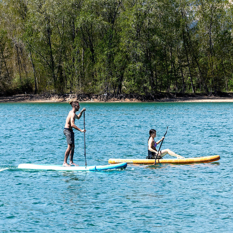 2 i 1 Oppusteligt Paddle Surf Board med sæde og tilbehør InnovaGoods Orange 10'5" 320 cm (Refurbished B)