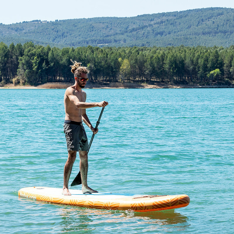 2 i 1 Oppusteligt Paddle Surf Board med sæde og tilbehør InnovaGoods Orange 10'5" 320 cm (Refurbished B)
