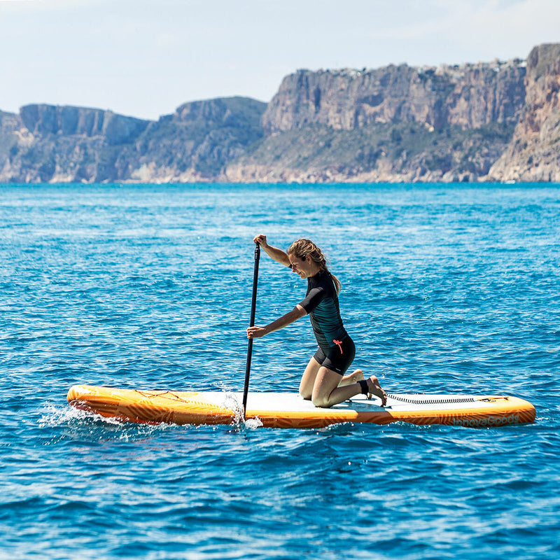 2 i 1 Oppusteligt Paddle Surf Board med sæde og tilbehør InnovaGoods Orange 10'5" 320 cm (Refurbished B)