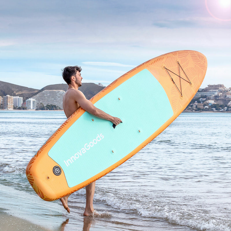 2 i 1 Oppusteligt Paddle Surf Board med sæde og tilbehør InnovaGoods Orange 10'5" 320 cm (Refurbished B)