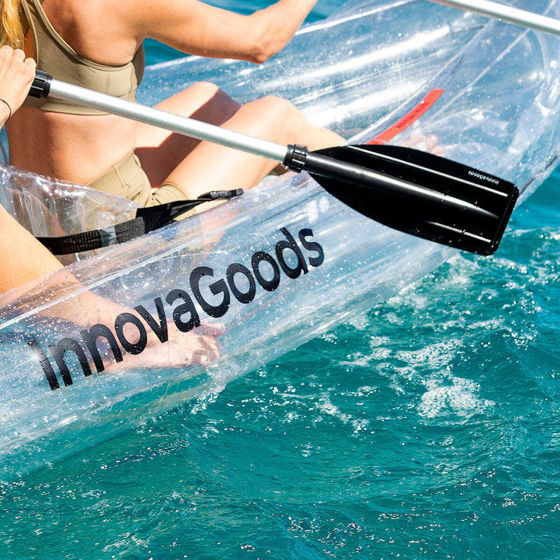 Oppustelig gennemsigtig kajak med tilbehør InnovaGoods 2 steder 312 cm (Refurbished B)