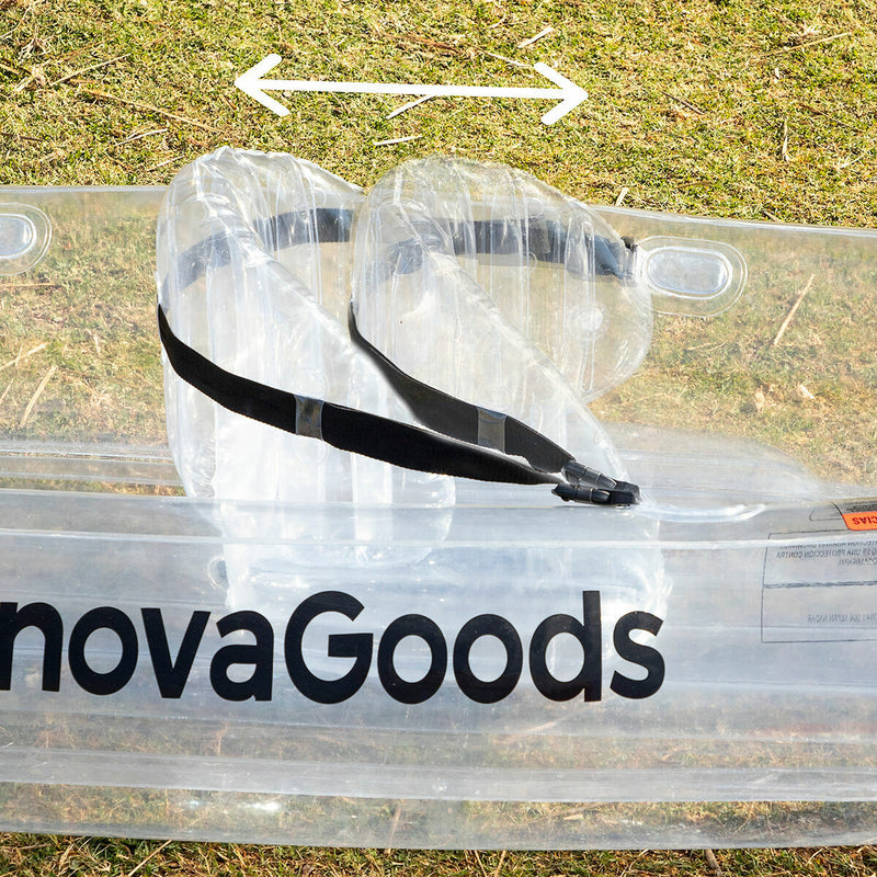 Oppustelig gennemsigtig kajak med tilbehør InnovaGoods 2 steder 312 cm (Refurbished B)