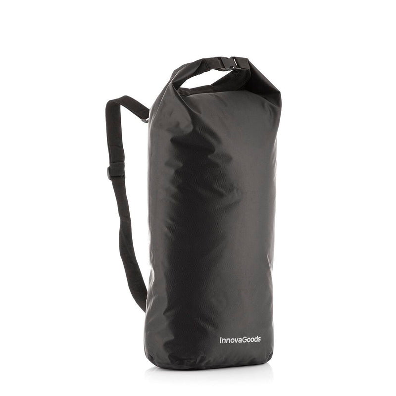 Vandtæt sportstaske InnovaGoods Sort PVC 20 L (Refurbished B)