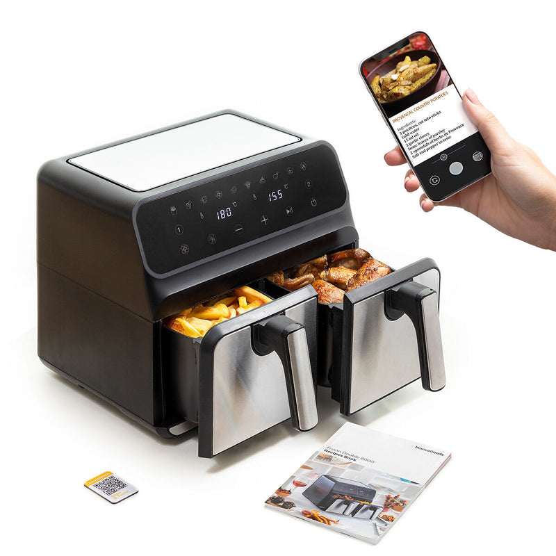 Varmluftsfrituregryde InnovaGoods   Sort 3400 W 8 L (Refurbished B)