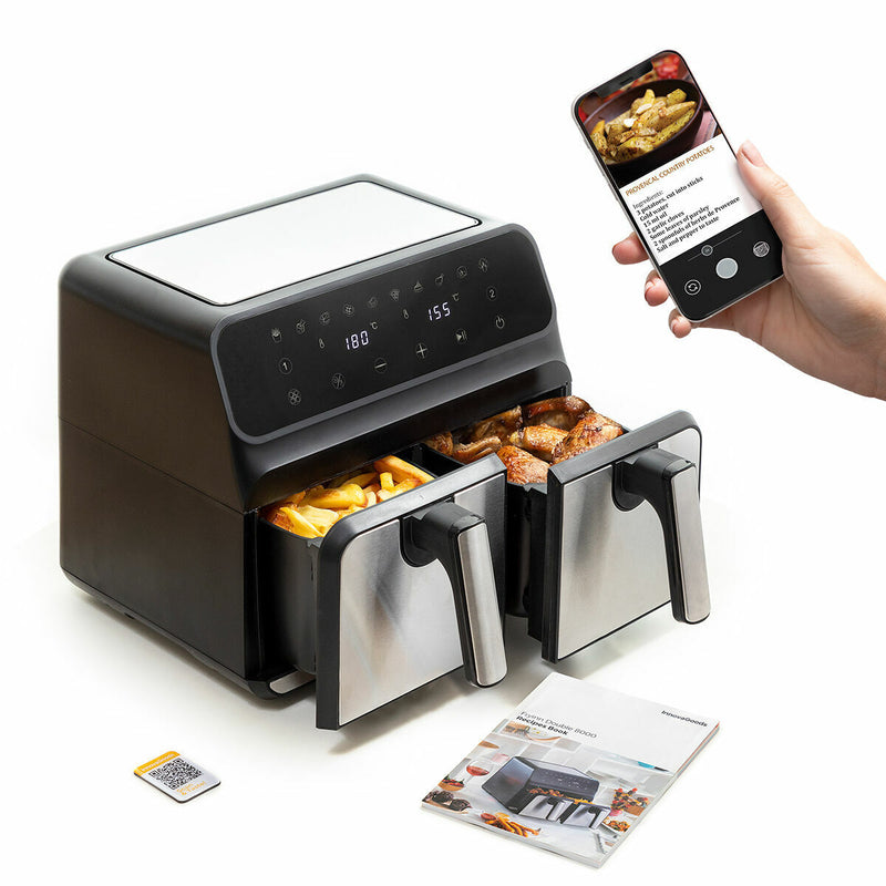 Varmluftsfrituregryde InnovaGoods   Sort 3400 W 8 L (Refurbished B)
