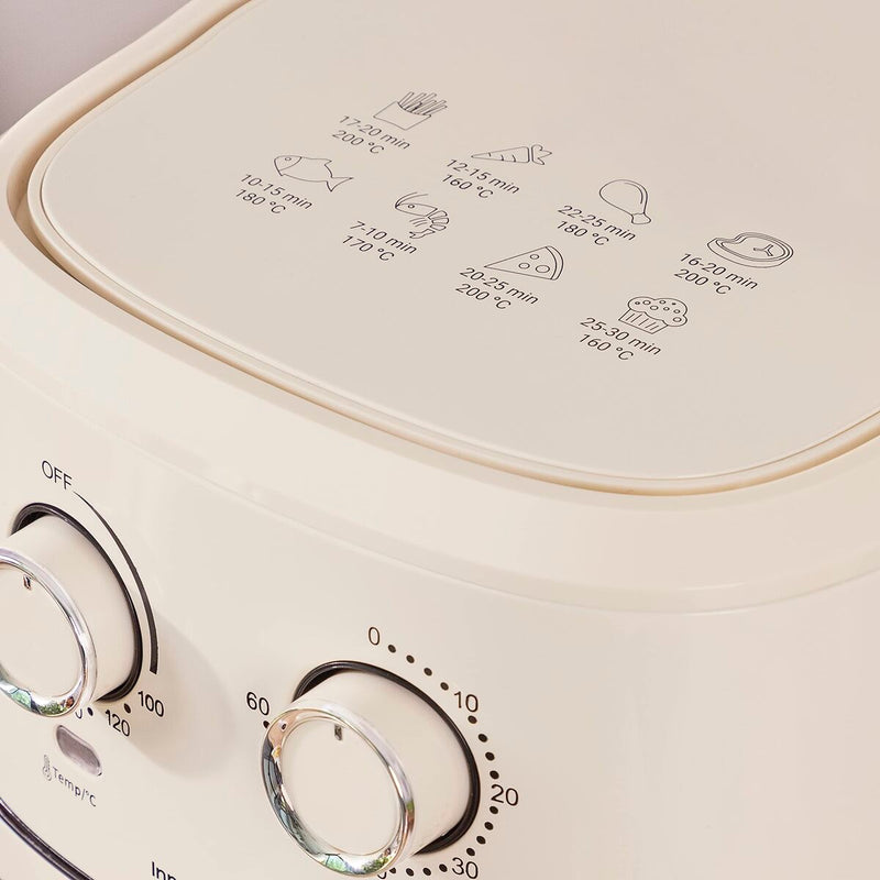 Varmluftsfrituregryde InnovaGoods   Flødefarvet 6,5 L 1700 W Rustfrit stål (Refurbished D)
