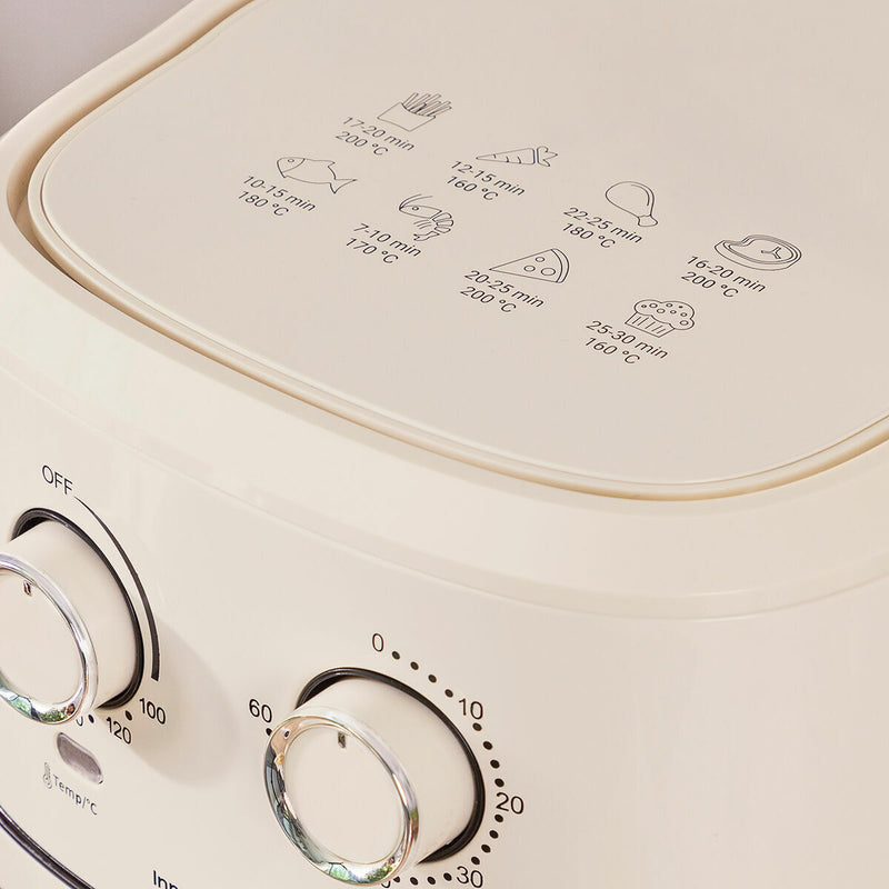 Varmluftsfrituregryde InnovaGoods   Flødefarvet 6,5 L 1700 W Rustfrit stål (Refurbished D)