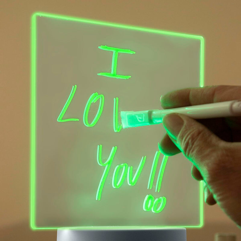 LED-tavle til noter og opslag InnovaGoods Grå Gennemsigtig (Refurbished B)