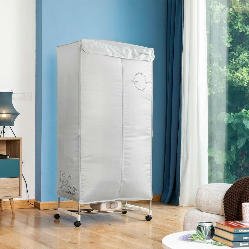 Bærbar elektrisk tørretumbler med 2 højder InnovaGoods (Refurbished A)