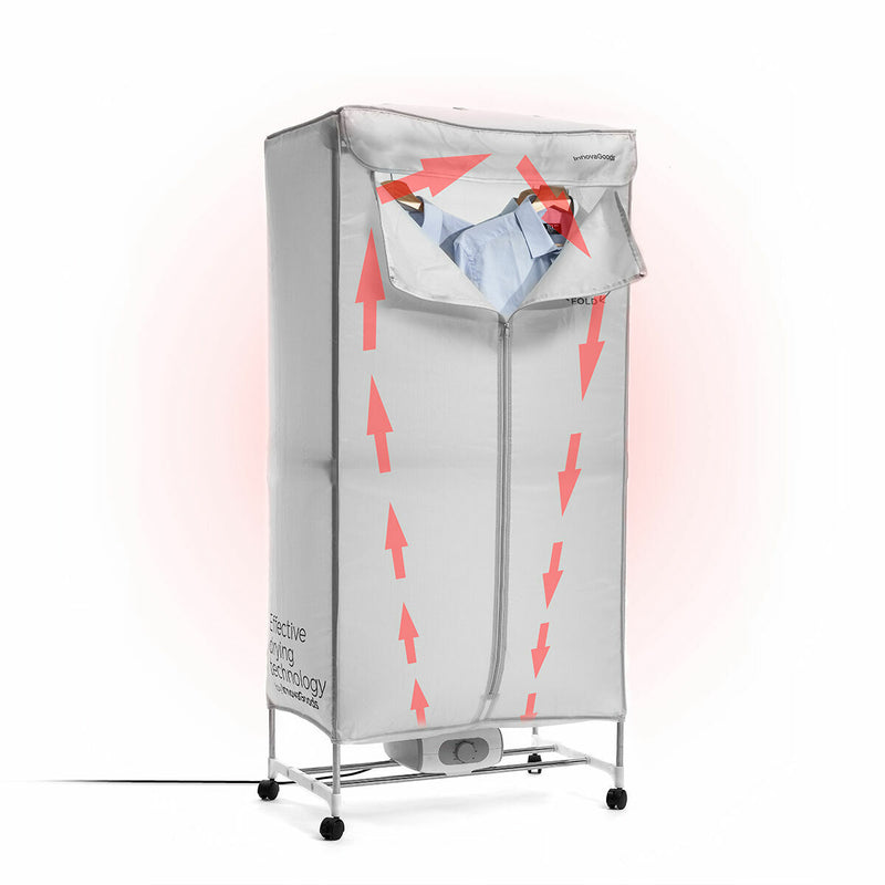 Bærbar elektrisk tørretumbler med 2 højder Dupledry InnovaGoods 1200 W