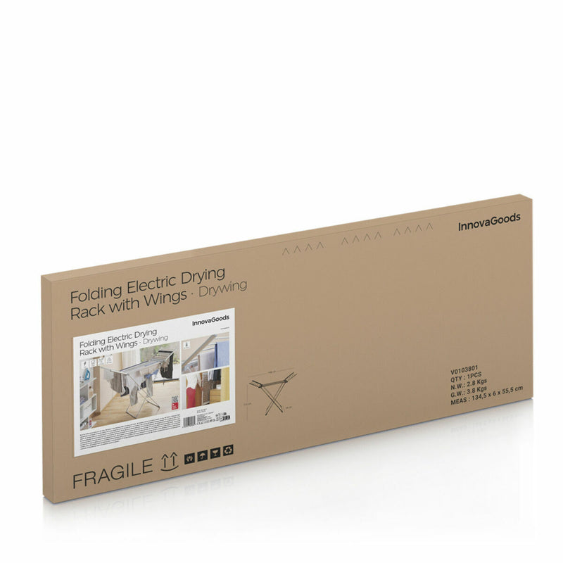 Foldbart elektrisk tørrestativ med vinger InnovaGoods   230 W 20 Stænger9 Plastik (Refurbished B)