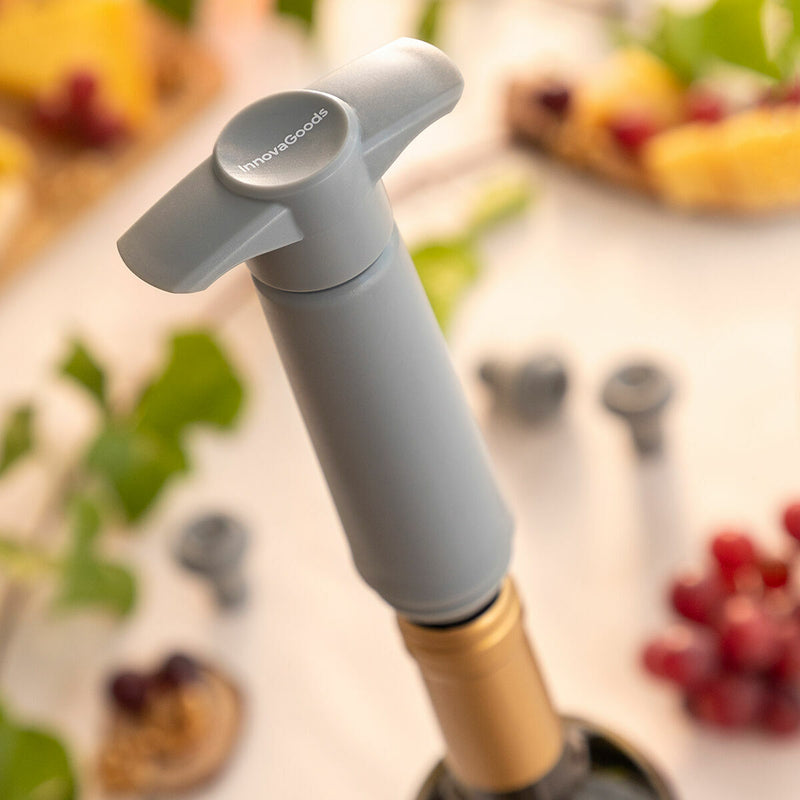 Vakuumpumpe og vinstoppere Winuum InnovaGoods (4 hætter)