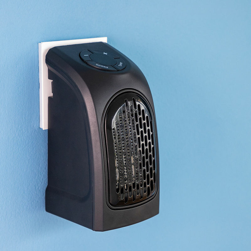 Bærbar minivarmer til stikkontakt InnovaGoods Sort 400 W (Refurbished A)