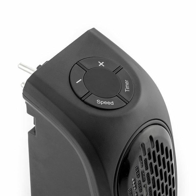 Bærbar minivarmer til stikkontakt InnovaGoods Sort 400 W (Refurbished A)