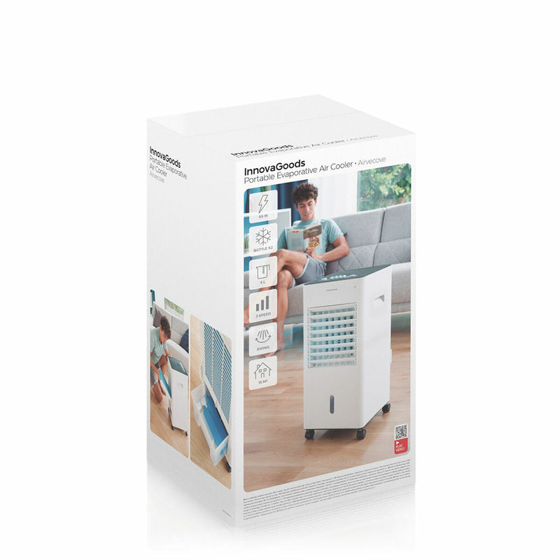 Bærbar multifunktionel fordampningskøler InnovaGoods   5 L Hvid 65 W (Refurbished B)