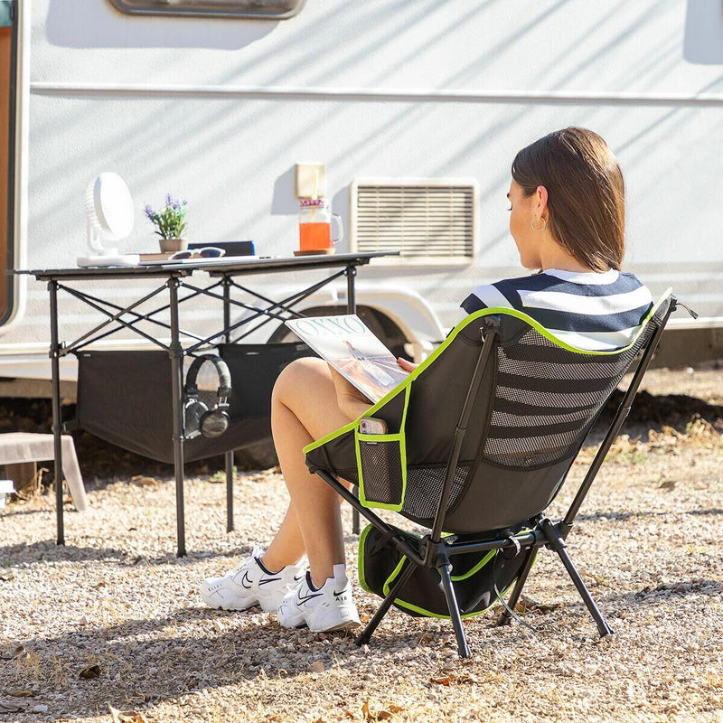 Sammenklappelig campingstol InnovaGoods Sort (Refurbished B)