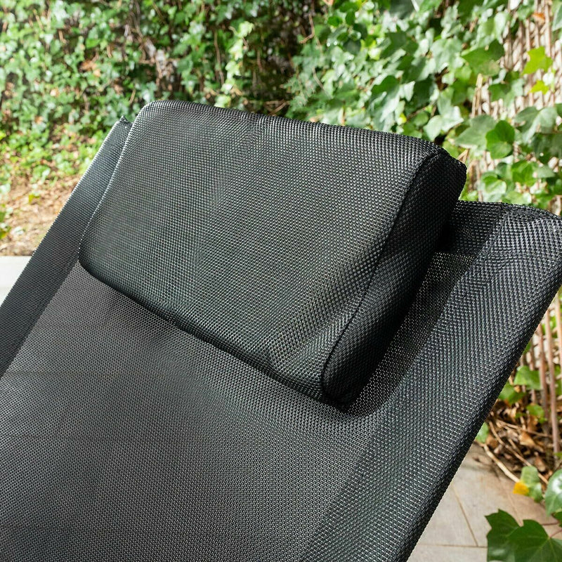 Sammenklappelig gyngende liggestol InnovaGoods ROCKING Sort (Refurbished B)