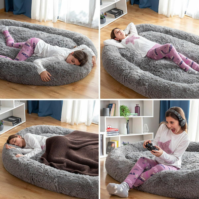 Hundeseng til mennesker | Human Dog Bed XXL InnovaGoods Grå (Refurbished A)