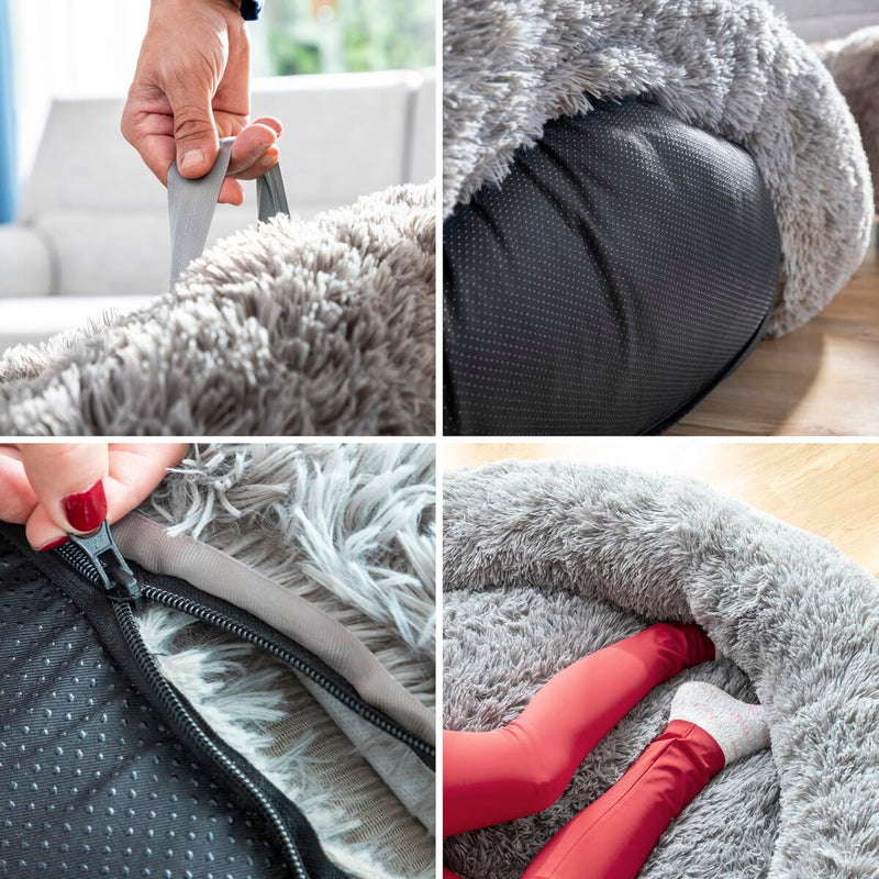 Hundeseng til mennesker | Human Dog Bed XXL InnovaGoods Grå (Refurbished A)