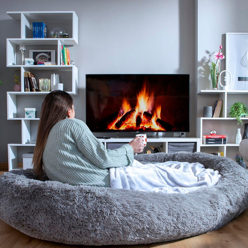 Hundeseng til mennesker | Human Dog Bed XXL InnovaGoods Grå (Refurbished A)