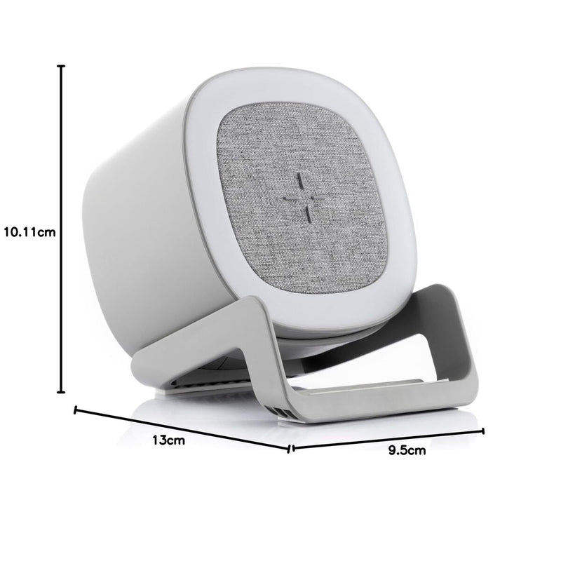 Trådløs oplader med højttaler og LED InnovaGoods 4 IN 1 SPEAKER 10 W (Refurbished B)