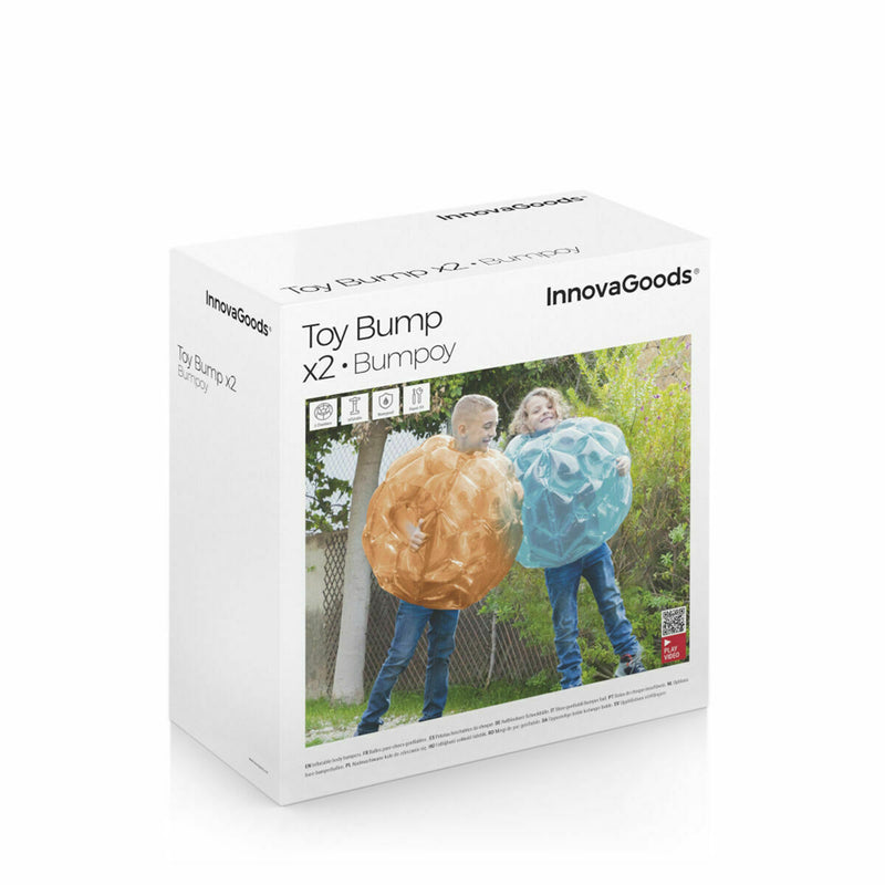 Pack Gigantiske oppustelige bumper ball og Legetøjs vandsprinkler InnovaGoods