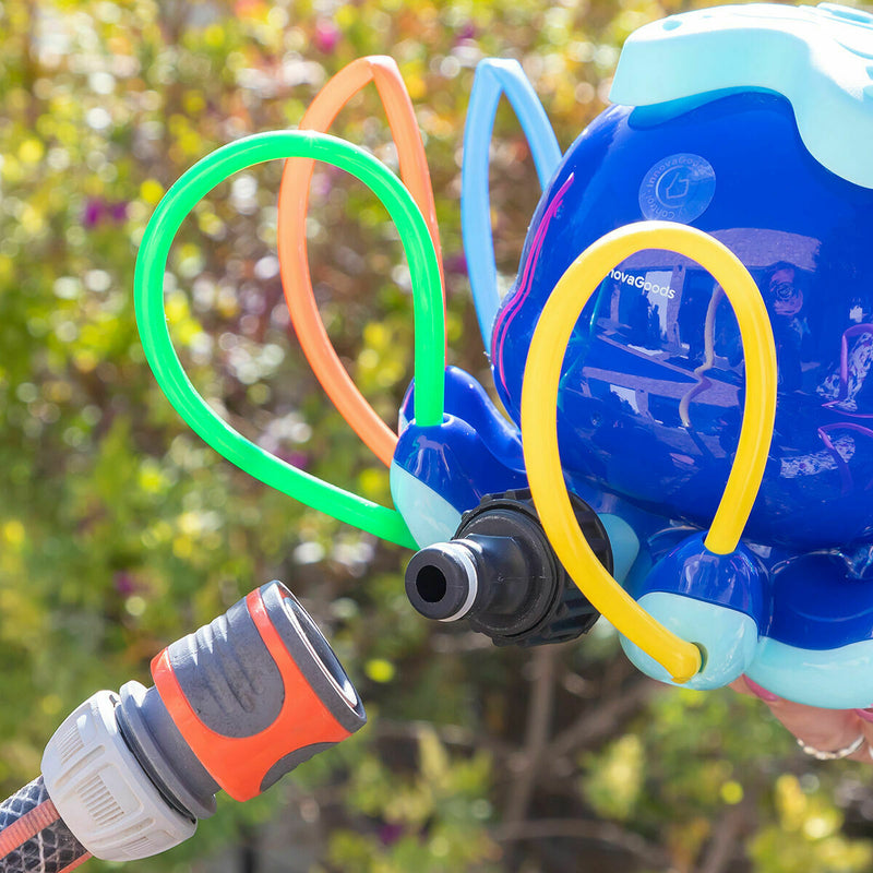 Pack Gigantiske oppustelige bumper ball og Legetøjs vandsprinkler InnovaGoods