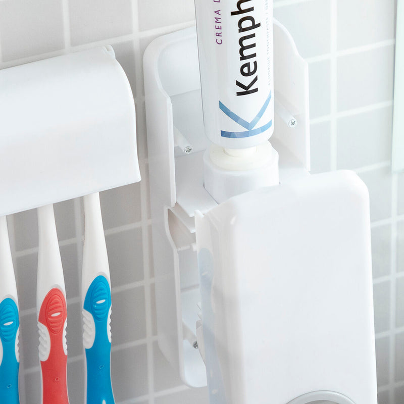 Tandpastadispenser med tandbørsteholder og automatisk sæbedispenser InnovaGoods