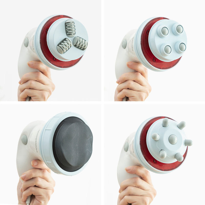 Anticellulite vibrationsmassagesæt med infrarødt lys 5-i-1 og opstrammende bodylotion InnovaGoods