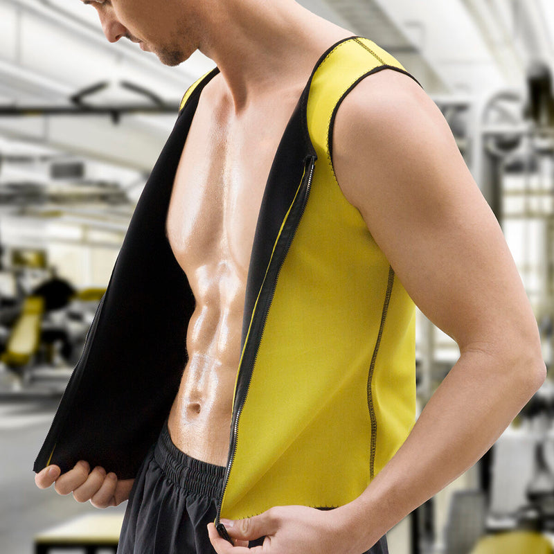 Sæt armbøjningsbræt Push-Up med modstandsbånd og herre saunavest L InnovaGoods