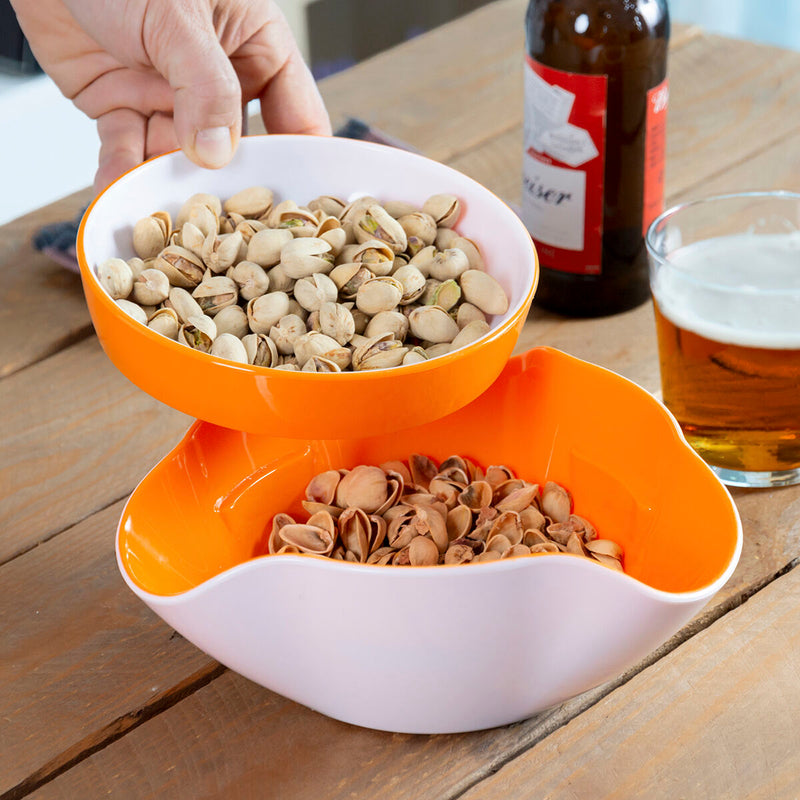 Pak med skåle til snacks 2 i 1 og kølig drikkedispenser InnovaGoods
