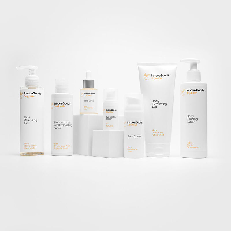 Pakke Elektromagnetisk Nakke- og Rygmassager og Rice Joyfirm 250 ml Firming Body Lotion InnovaGoods