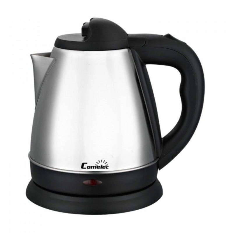 Kedel COMELEC D227990 1,2 L 1600W Hvid Sort Sort/Sølvfarvet Sølvfarvet Rustfrit stål 1200 W 1600 W 1 L