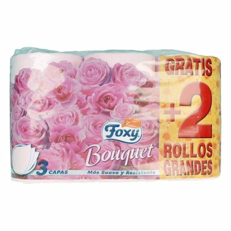 Toiletpapir Foxy Bouquet 3 lag 6 Dele