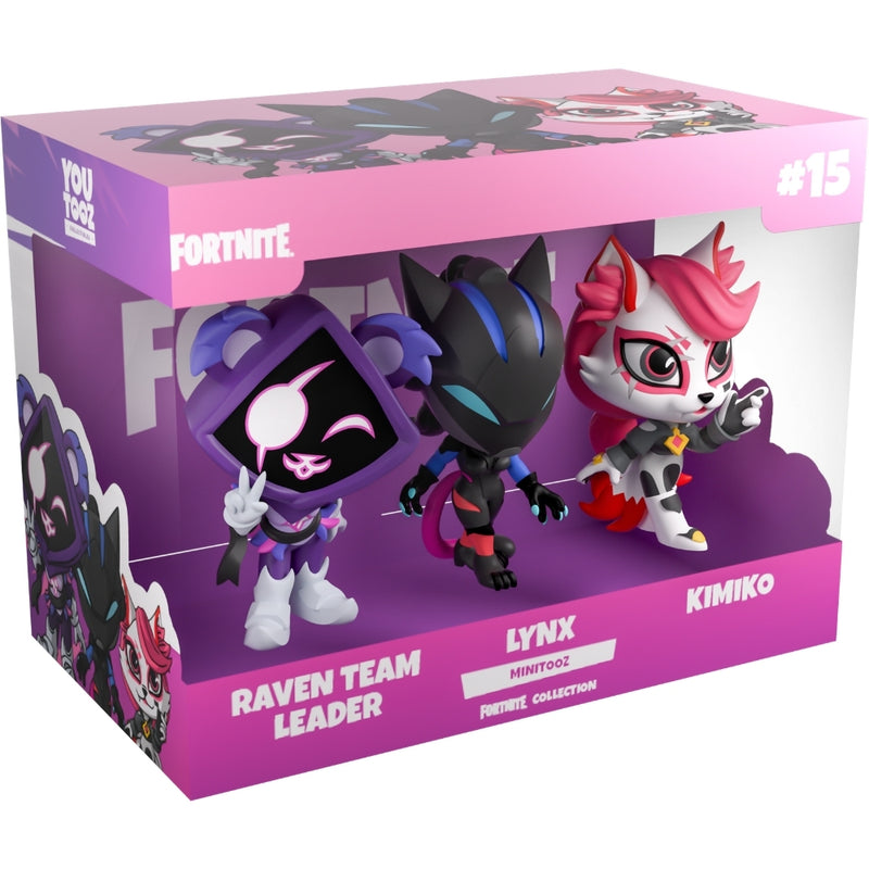 YouTooz Fortnite - Raven Team Leader & Lynx & Kimiko Minitooz figur