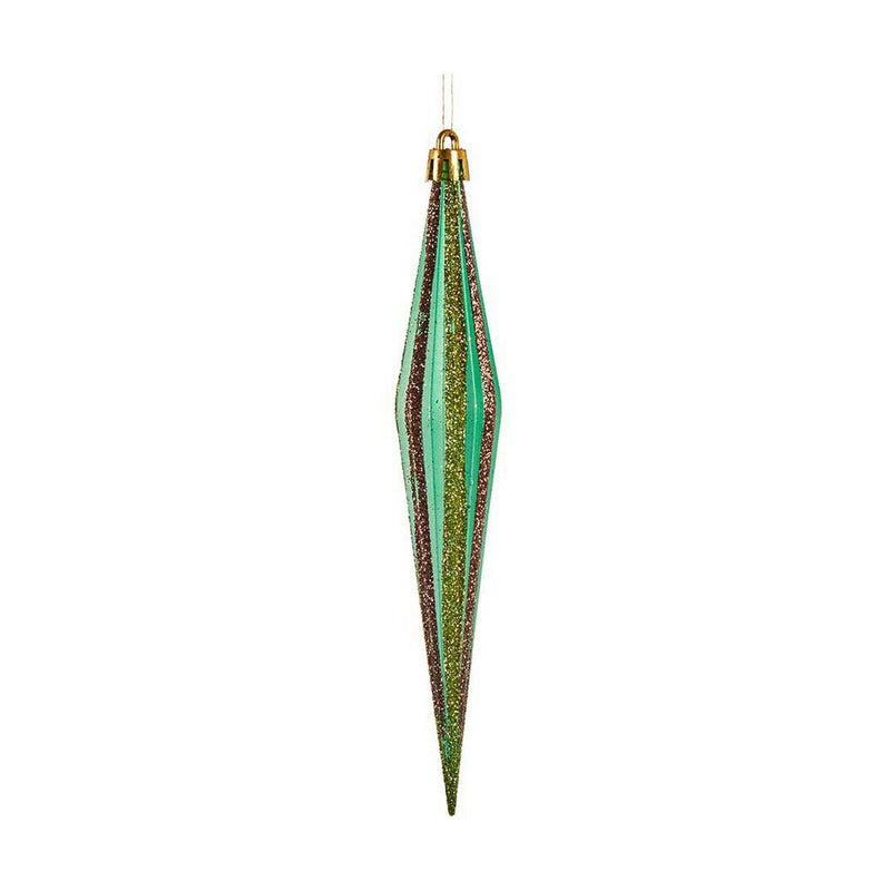 Julepynt Krist+ Rød Grøn Gylden 3 x 8,5 x 19 cm Strakt