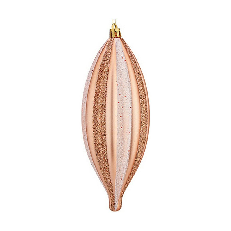 Julepynt Krist+ Kobber Lyserød PVC 8,5 x 19 x 3 cm Strakt