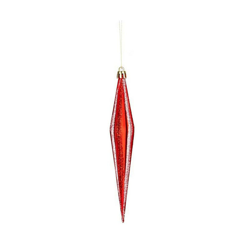 Julepynt Krist+ Rød PVC 8,5 x 3,5 x 19 cm Strakt