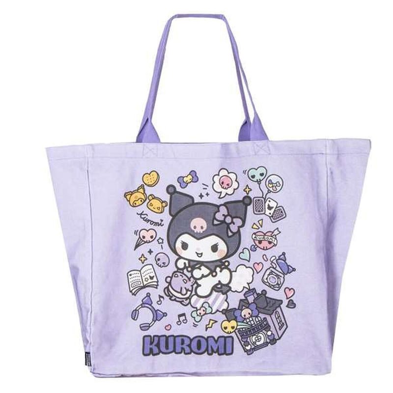 Indkøbspose Hello Kitty Kuromi  Syren 48 x 43 x 17 cm