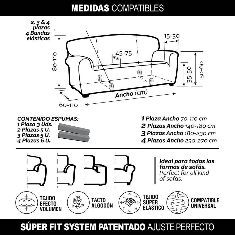 Sofa cover Sofaskins NIAGARA Marineblå (Refurbished A)