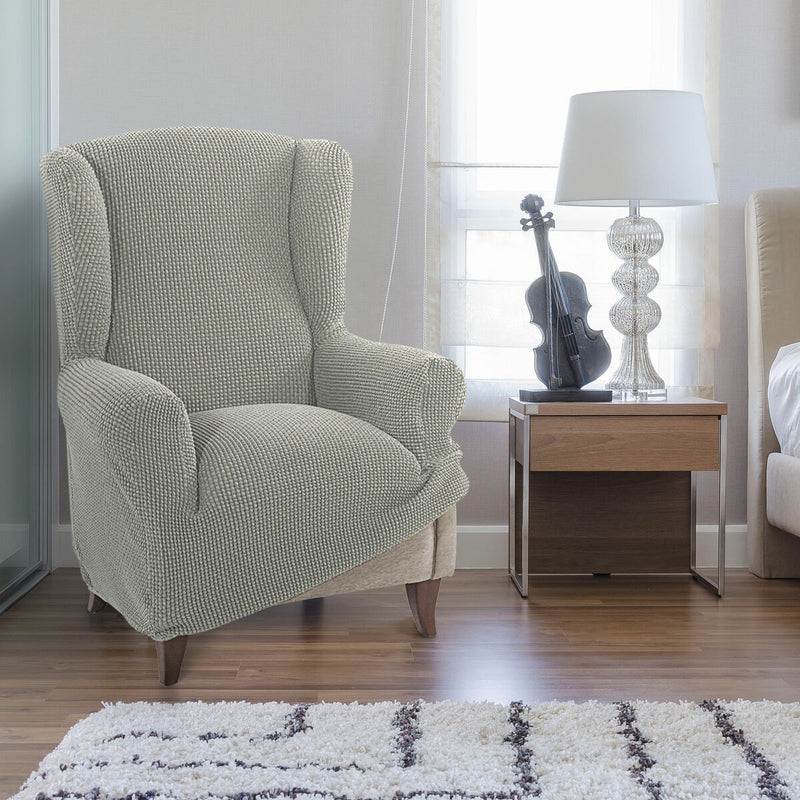 Lænestolsovertrek med ører Sofaskins NIAGARA Lysegrå (Refurbished A)