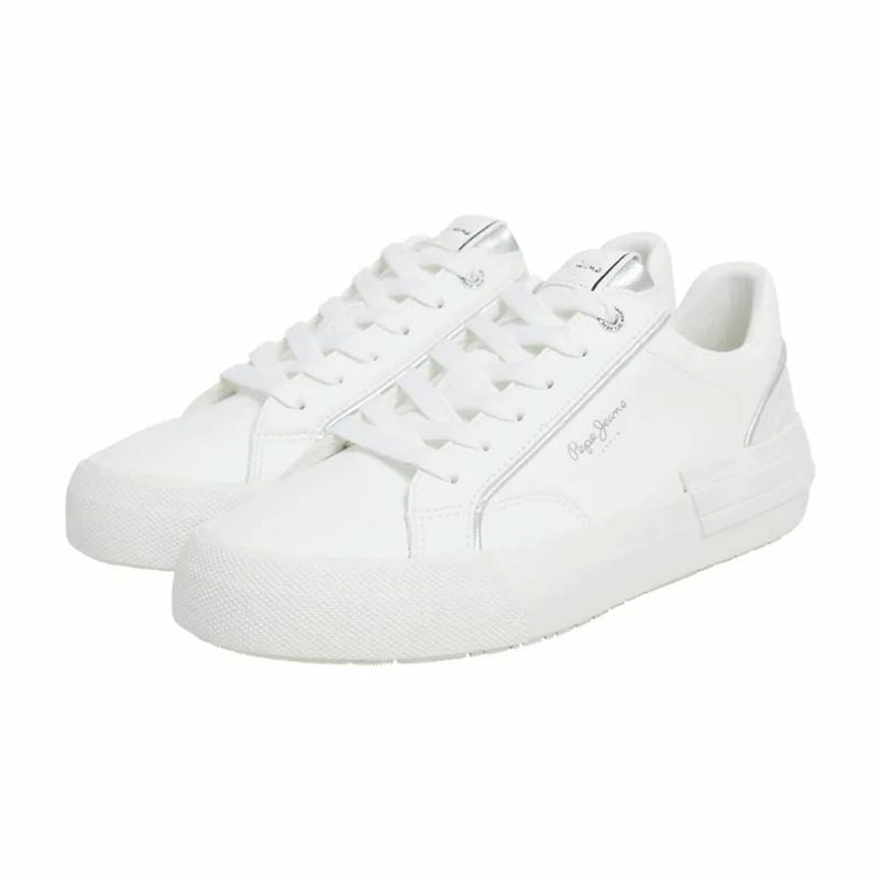Kvinde Casual Sneakers Pepe Jeans Allen Twin Hvid